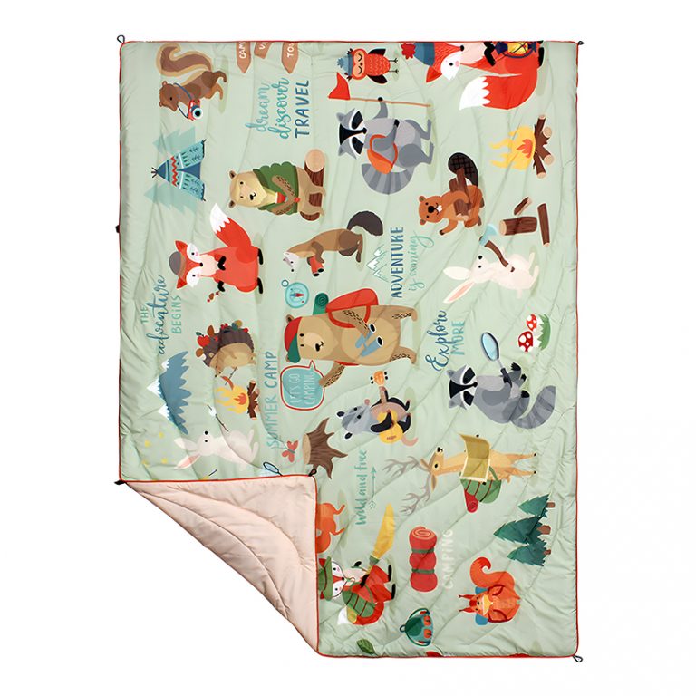 Puffy blanketpuffy camping blanketportable custom camping travel