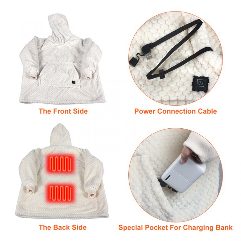 electric heated oversized hoodie blanketheated hoodie blanketelectric