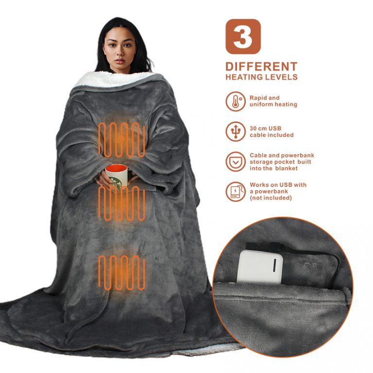 electric heating blanket with sleeves Dotex