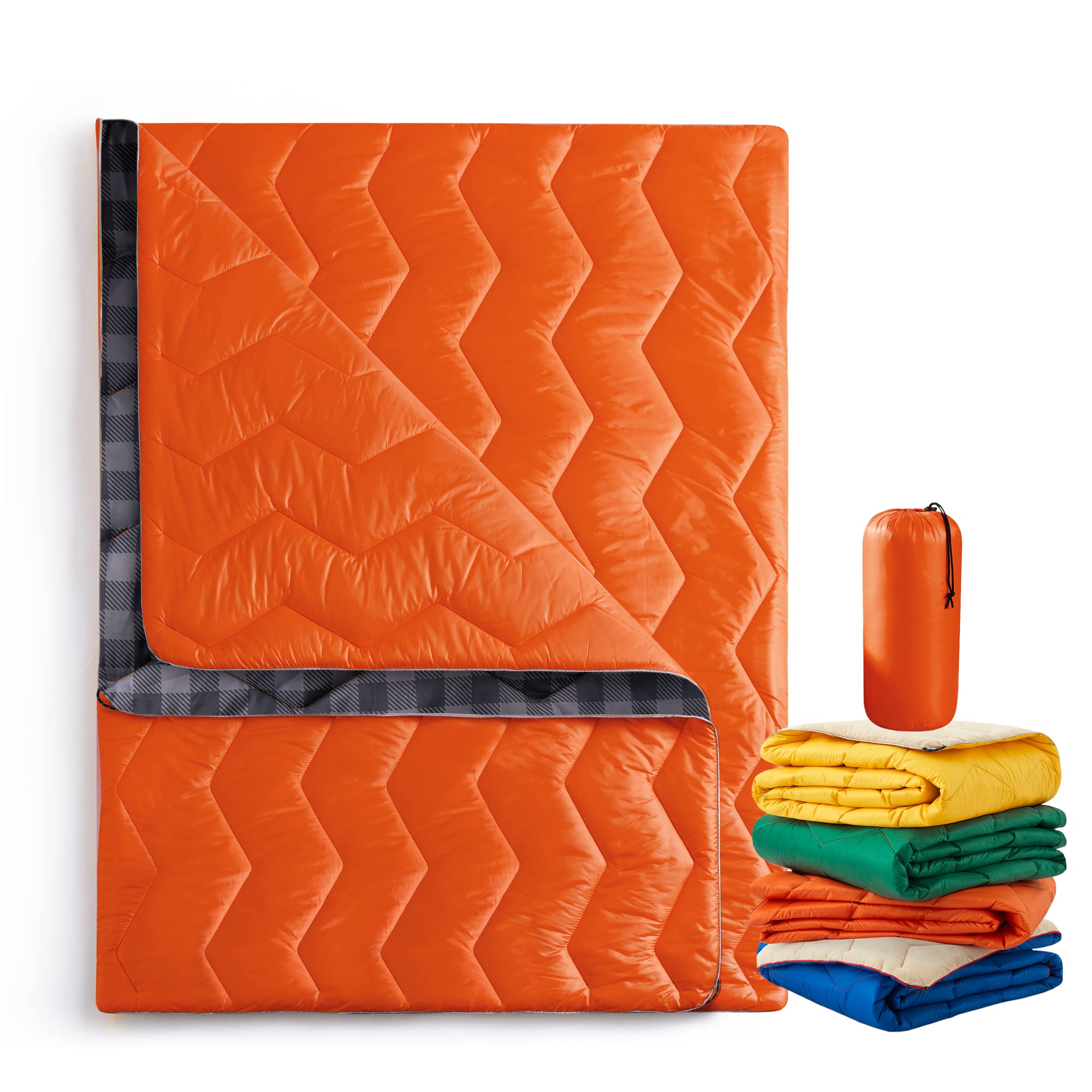 Outdoor Blanket21 orange puffy blanket