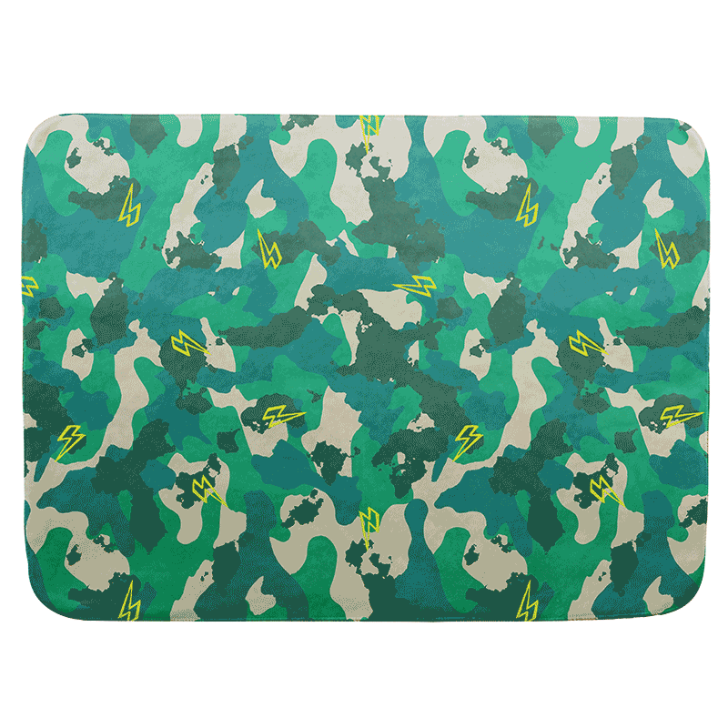 White Blanket26 camouflage personalized blanket