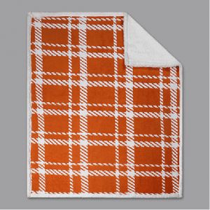 Throw Blanket Orange sherpa blanket
