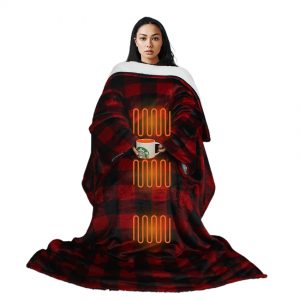 Heating Products3 red wearable electric blanket